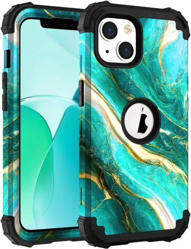 Miniatura 48 de Hocase Funda para iPhone SE 2022/2020, resistente a prueba de golpes, de plástico duro+goma de silicona, funda protectora híbrida para iPhone SE