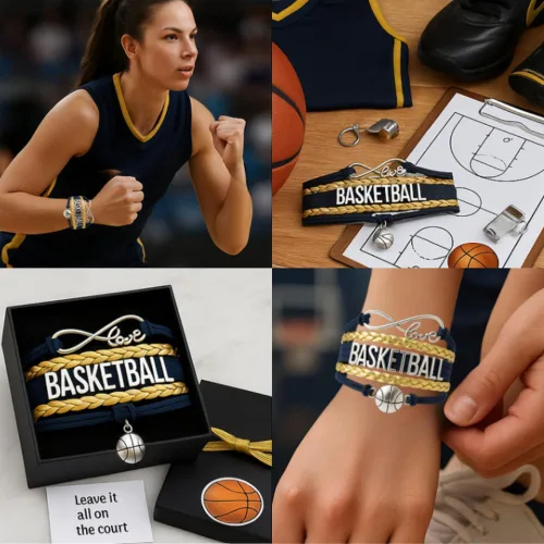 Miniatura 52 de Infinity Collection - Pulsera de baloncesto de regalo para equipos y jugadores