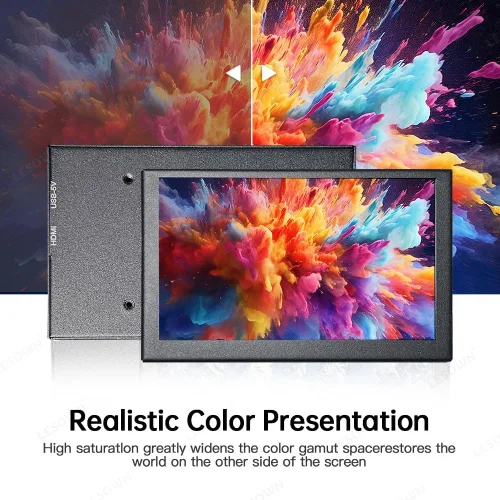 Miniatura 5 de 5 pulgadas IPS pequeño hdmi monitor VESA Metal Shell 800x480 mini pantalla LCD Monitor portátil