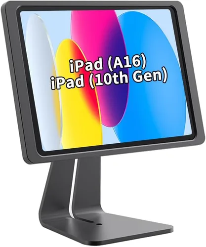 Miniatura 13 de Soporte magnético en el escritorio con funda de carga A6 para iPad mini (A17 Pro, A15 Bionic) de 8.3 pulgadas, forma clásica de L, base de metal