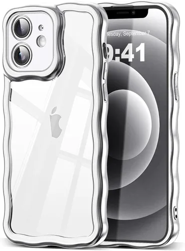 Miniatura 32 de SKYLMW Compatible con iPhone 6s Plus/6 Plus Case de 5.5", Linda Kawaii Marco Ondulado Rizado Forma de Marco Funda de Silicona Suave Resistente a