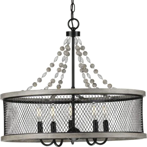 Miniatura 11 de Progress Lighting Austelle Collection - Lámpara de araña de 4 luces galvanizada