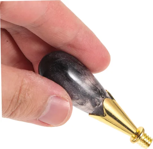 Miniatura 5 de VILLCASE Mango de aleación de resina para sellos de cera, accesorio de sello de sellado, agarre cómodo, construcción duradera