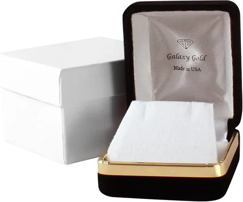 Miniatura 4 de Galaxy Gold GG Pendientes de tuerca de oro rosa macizo de 14 quilates con topacio rosa de 1.3 quilates, Metal Gema, topacio rosa