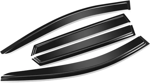 Miniatura 25 de Visor protector deflector de lluvia autoadhesivo para vidrio para Hyunday Sonata NF, 4 unidades, uno por puerta