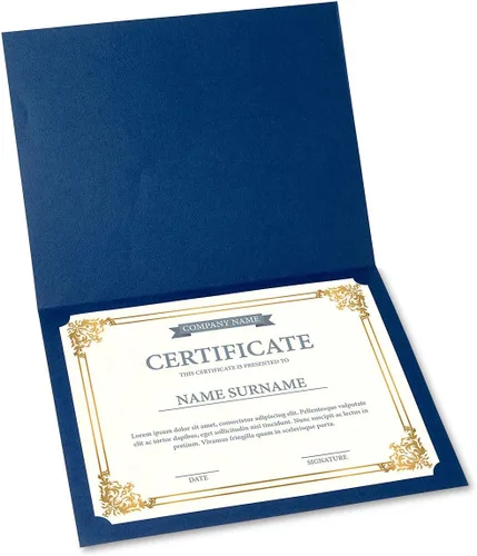 Miniatura 5 de Empire Gold & White Parchment Certificate Papers - Paquete de 100, no compatible con impresoras láser y de inyección de tinta, para oficina, premios