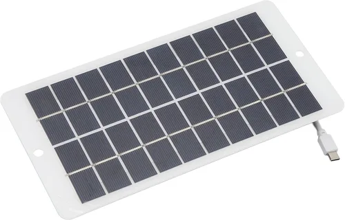 Miniatura 2 de Panel solar, 10W 5V Panel Solar Tipo C Salida Panel de Carga Solar Portátil para Teléfono de Carga de Monitoreo de Seguridad