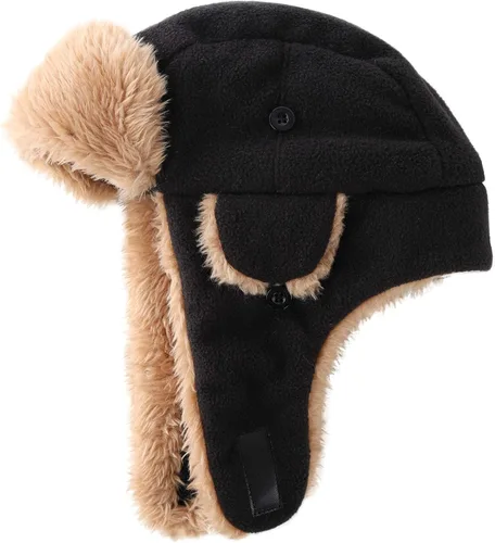 Miniatura 4 de Connectyle Sombrero de invierno para niños pequeños con solapa para las orejas, sombrero cálido