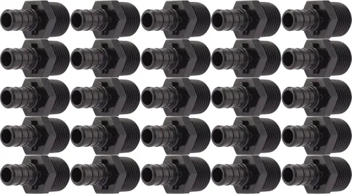 Miniatura 8 de SharkBite Adaptador de crimpado de polietileno MNPT de 1/2 x 1/2 pulgada, paquete de 5, tubo PEX, PE-RT, UP120A5