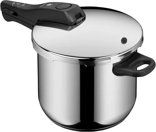 Miniatura 3 de WMF Perfect Rapid Cooker - Olla rápida de 8.7 in de diámetro, 6 litros y medio, con protección contra llamas, acero inoxidable Cromargan apto