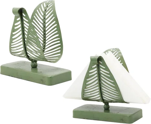 Miniatura 8 de OwlGift Servilletero de hierro vintage para mesa, soporte de pañuelos de granja de girasol, dispensador de servilletas de cóctel, servilleta rústica