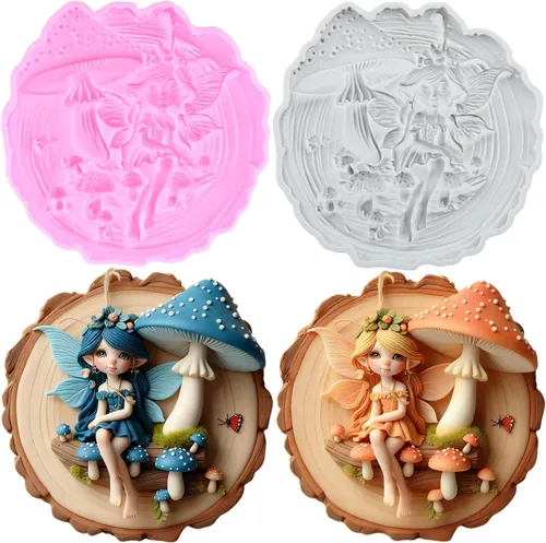 Miniatura 13 de Angel Baby - Moldes de silicona para decoración de pasteles, decoración de cupcakes, pasta de chicle de chocolate, juego de 4