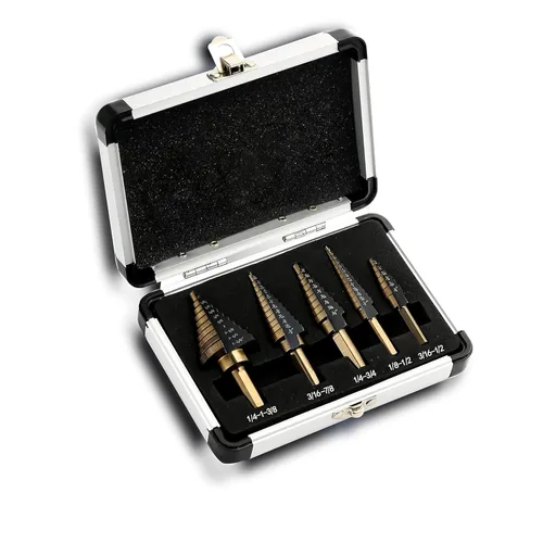 Miniatura 21 de Brocas helicoidales HSS M35 de 13/64 pulgadas, acero de alta velocidad, paquete de 10, adecuadas para aceros, hierro fundido, acero inoxidable