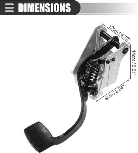 Miniatura 6 de Motoforti Conjunto de pedal de embrague diésel, para Ford F250 F350 F450 F550 Super Duty 7.3L 1999 2000 2001 2002 2003, YC3Z-7B633-BA, pedales