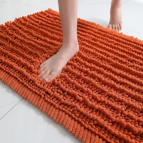 Miniatura 51 de FLOLEOPA Alfombras de Baño de Microfibra de Felpa Suave, Alfombras de Baño Absorbentes Antideslizantes Lavables a Máquina, Tapetes de Baño para Beige