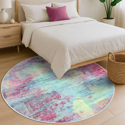 Miniatura 1129 de IOHOUZE Alfombra abstracta lavable de 3 x 12 pies para pasillos, antideslizante para cocina, camino de entrada de lana sintética para interiores