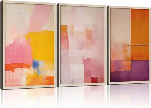 Miniatura 14 de Arte de pared enmarcado abstracto floral con alas de ángel, impresión en lienzo, póster romántico de galería, imagen elegante con plumas y flores