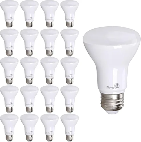 Miniatura 5 de Bioluz LED Bombillas LED BR20, paquete de 10 unidades, 6 W = 50 W, bombilla blanca cálida de 2700 K, 540 lúmenes, 90 CRI, bombillas LED regulables