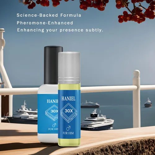 Miniatura 6 de Haniel Colonia de feromonas para hombres Roll-On - Colonia fresca acuática, perfumes de feromonas para hombres, aroma compacto de salvia y agua