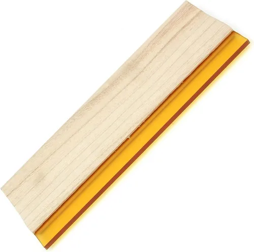 Miniatura 8 de Raspador de aceite de madera de goma para impresión de pantalla de seda de impresión manual 75 durómetro 6.3inch