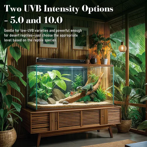 Miniatura 2 de Lámpara T5 UVB para Reptiles de 12.5 Pulgadas con Foco UVB 10.0 de Alta Salida para Terrarios, Reptiles Tomando Sol, Lagartos, Camaleones, Iguanas