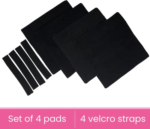 Miniatura 9 de Almohadillas para escalera de litera, tela cepillada suave para comodidad de los pies con puntos antideslizantes en la parte inferior, gancho y Negro