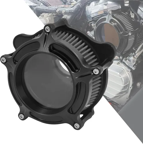 Filtro de aire CNC para motocicleta Filtro de aire Limpiador de sistema de admisión (D-Para M8 Touring 17-23, Softail 18-24)