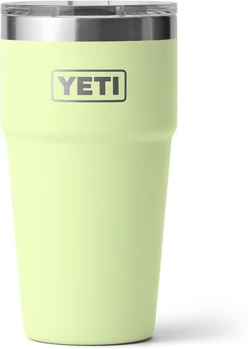 Miniatura 32 de YETI Rambler - Vaso apilable de 20 onzas, acero inoxidable, aislado al vacío con tapa MagSlider Verde mar