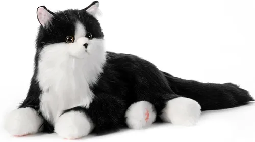 Chongker - Robot interactivo compañero para mascotas, animales de peluche con peso hechos a mano, juguete de peluche con respuesta de voz, latido