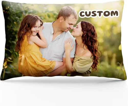 Miniatura 8 de Bemaystar Almohada personalizada con imagen, almohada personalizada con foto, funda de almohada personalizada con foto, regalos personalizados