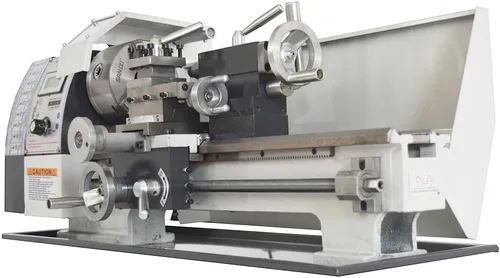 Miniatura 2 de Torno de metal de sobremesa de 8 "* 16", torno de metal de precisión de hilos métricos, mini torno 900W motor sin escobillas, velocidad variable