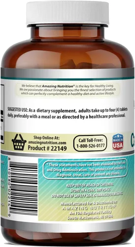 Miniatura 5 de Amazing Formulas - Citrato de calcio de 1000 mg Suplemento de tabletas Sin OMG Sin gluten Fabricado en Estados Unidos