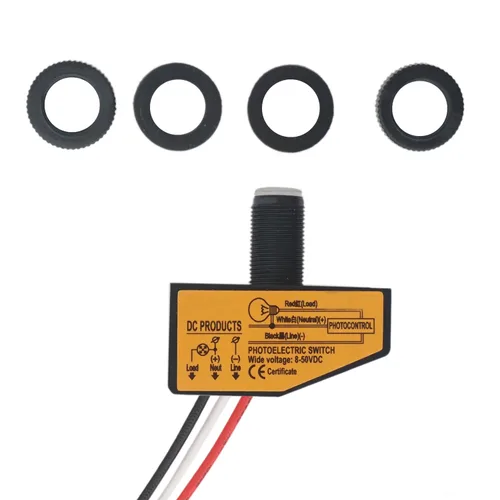 Miniatura 3 de Interruptor fotoeléctrico DC8-50V, sensor de anochecer a amanecer, mini interruptor de fotos automático - Interruptor de control de accesorios
