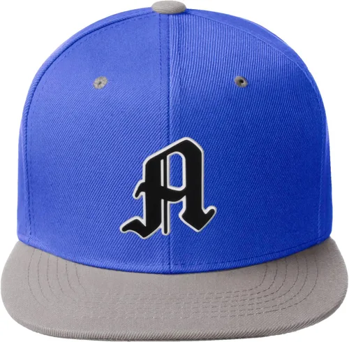 Miniatura 1627 de Daxton Gorra clásica con visera de billete plano con letras del alfabeto inglés antiguo de la A a la Z