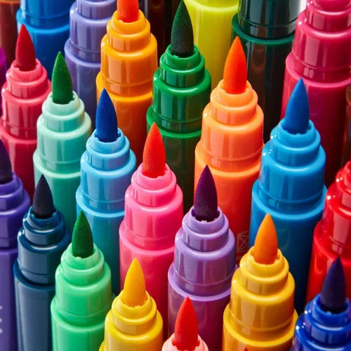 Miniatura 7 de KINGART Rotuladores de acuarela de punta de pincel con estuche, 12 colores, barril ancho para una fácil sujeción, tinta no tóxica a base de agua