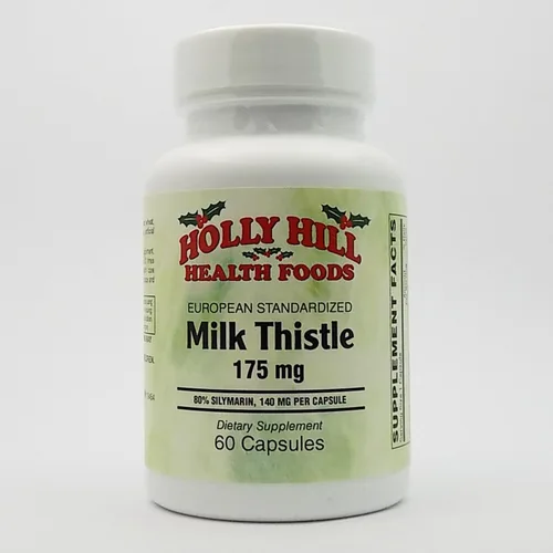 Holly Hill Health Foods, Cardo lechero estandarizado europeo, 175 mg, 60 cápsulas