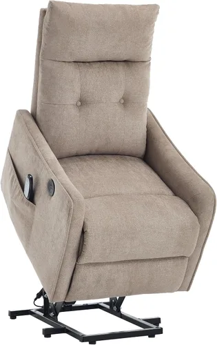 Miniatura 15 de Silla reclinable eléctrica con elevación Trustyue con calor y masaje, sillas elevadoras para asistencia al estar de pie, silla pequeña con elevación