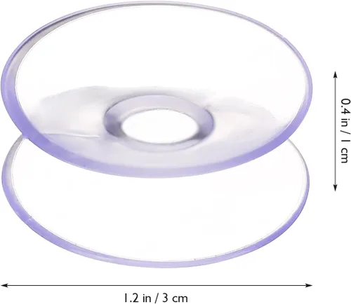 Miniatura 8 de Alipis 10 piezas de plástico transparente parachoques parachoques resistentes ventosas para vidrio transparente PVC plástico ventosas de dos caras
