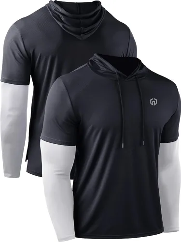 Miniatura 2 de NELEUS Mens Athletic Workout Running Long Sleeve Shirts