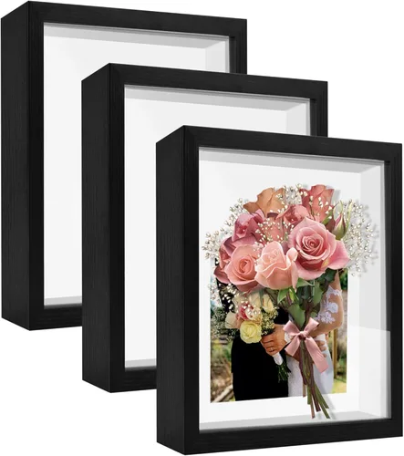 Miniatura 36 de Caja expositora de 8 x 8 pulgadas con calcomanías de letras, vitrina para recuerdos, artículos de bebé, recuerdos de boda, manualidades, boletos