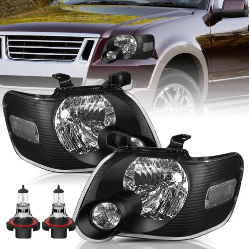 Miniatura 7 de TUSDAR - Conjunto de faros delanteros con bombillas compatible con Ford Explorer 2006-2010 del lado del conductor y del pasajero