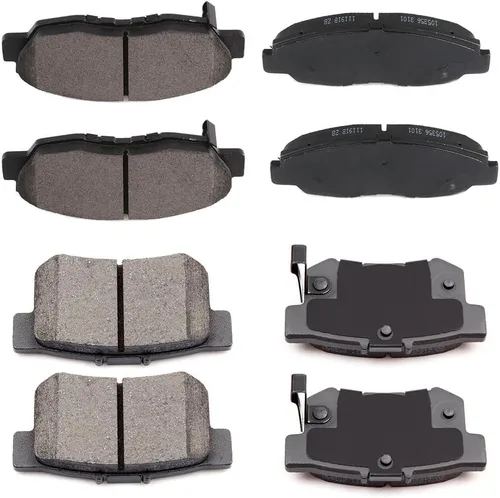 Miniatura 9 de CCIyu Juego de pastillas de freno de cerámica delanteras y traseras D882/D883 para Buick Rainier (2004-2005), Chevrolet SSR (2003-2005), Chevrolet