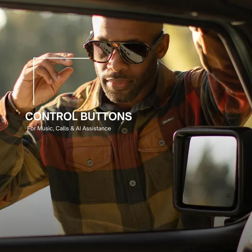 Miniatura 4 de Eddie Bauer Anteojos Inteligentes para Hombre con Bluetooth, Anteojos Inteligentes con Lentes Polarizadas UV400, Altavoces de Oreja Abierta