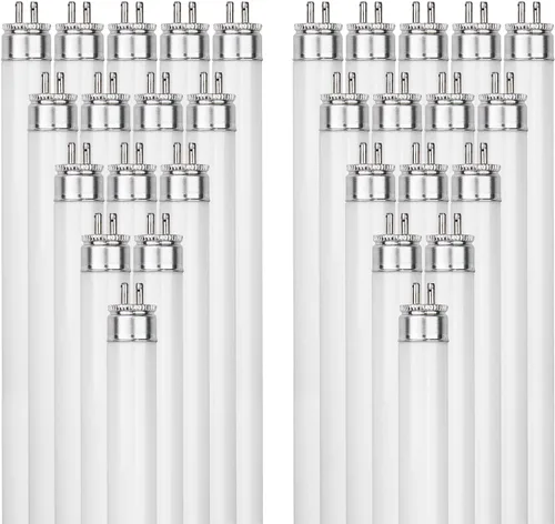 Miniatura 7 de Sunlite 30300 F14T5/830 Lámpara fluorescente lineal T5 de 2 pies, 14 vatios, 1200 lúmenes, 3000K blanco cálido, base bi-pin G5 en miniatura, cumple