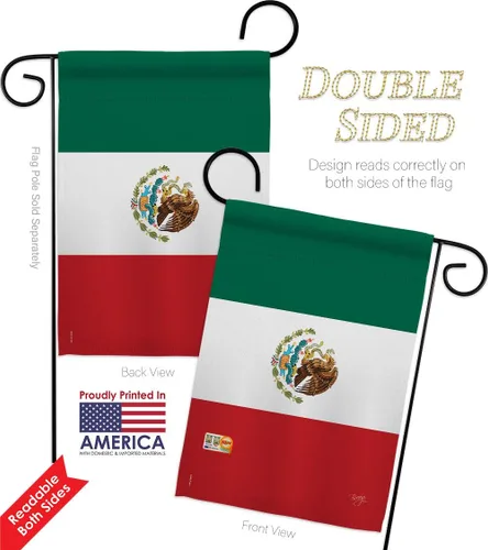 Miniatura 5 de Breeze Decor HG108357 - Banderas de México para el país de la nacionalidad mundial, impresiones decorativas, casa vertical de 28 x 40 pulgadas
