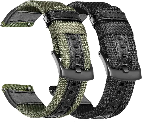 Miniatura 8 de Compatible con Samsung Galaxy Watch 1.811 in Band 2019/Galaxy Watch 3 1.772 in/Gear S3 Frontier Classic, correa deportiva de repuesto de nailon