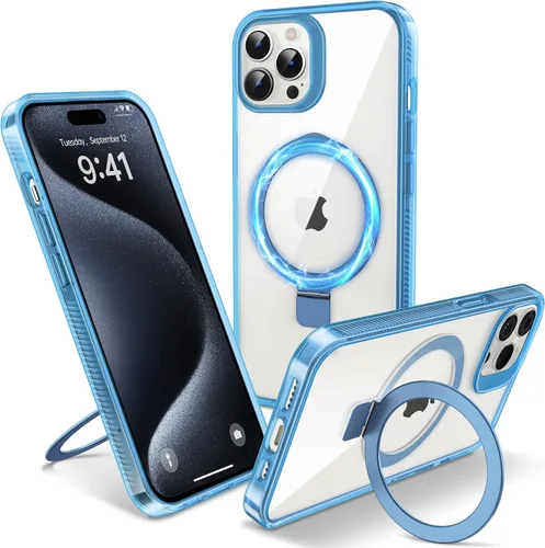 Miniatura 19 de Funda magnética para iPhone Air – [Soporte invisible integrado] [Compatible con MagSafe] [Protección contra caídas de grado militar] Cubierta
