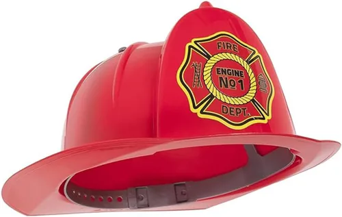 Miniatura 2 de Kangaroo Sombrero de bombero, juguete de simulación, disfraz de bombero de plástico, sombrero rojo, accesorios para casco de fuego, perfecto