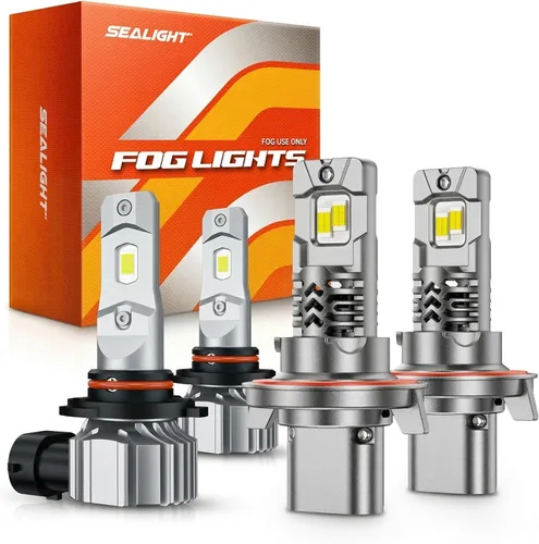 Miniatura 8 de SEALIGHT H16 H8 H11 Bombillas LED antiniebla, 18000LM 800% de brillo 6500K Blanco frío, Bombilla antiniebla con anillo ajustable de 360°, 60000