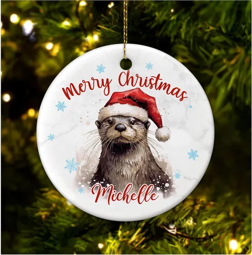 Miniatura 38 de Hyturtle Adorno de Navidad personalizado para amantes de las llamas, adorno de cerámica con nombre personalizado de llama, regalos lindos